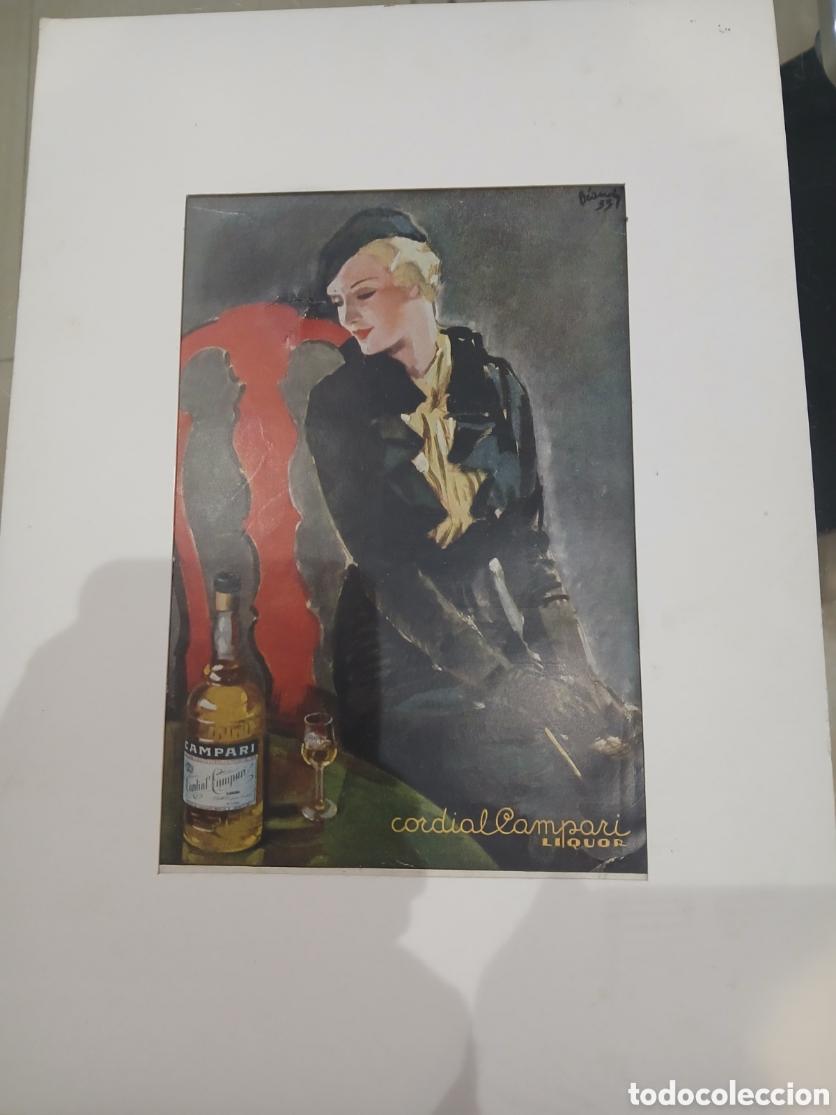 Coleccionismo de carteles: Lamina antigua de publicidad