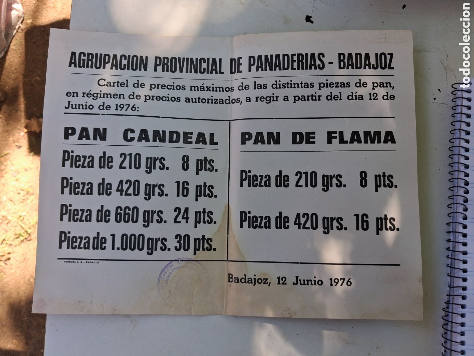 Coleccionismo de carteles: CARTEL PROVINCIAL DE PANADERIAS