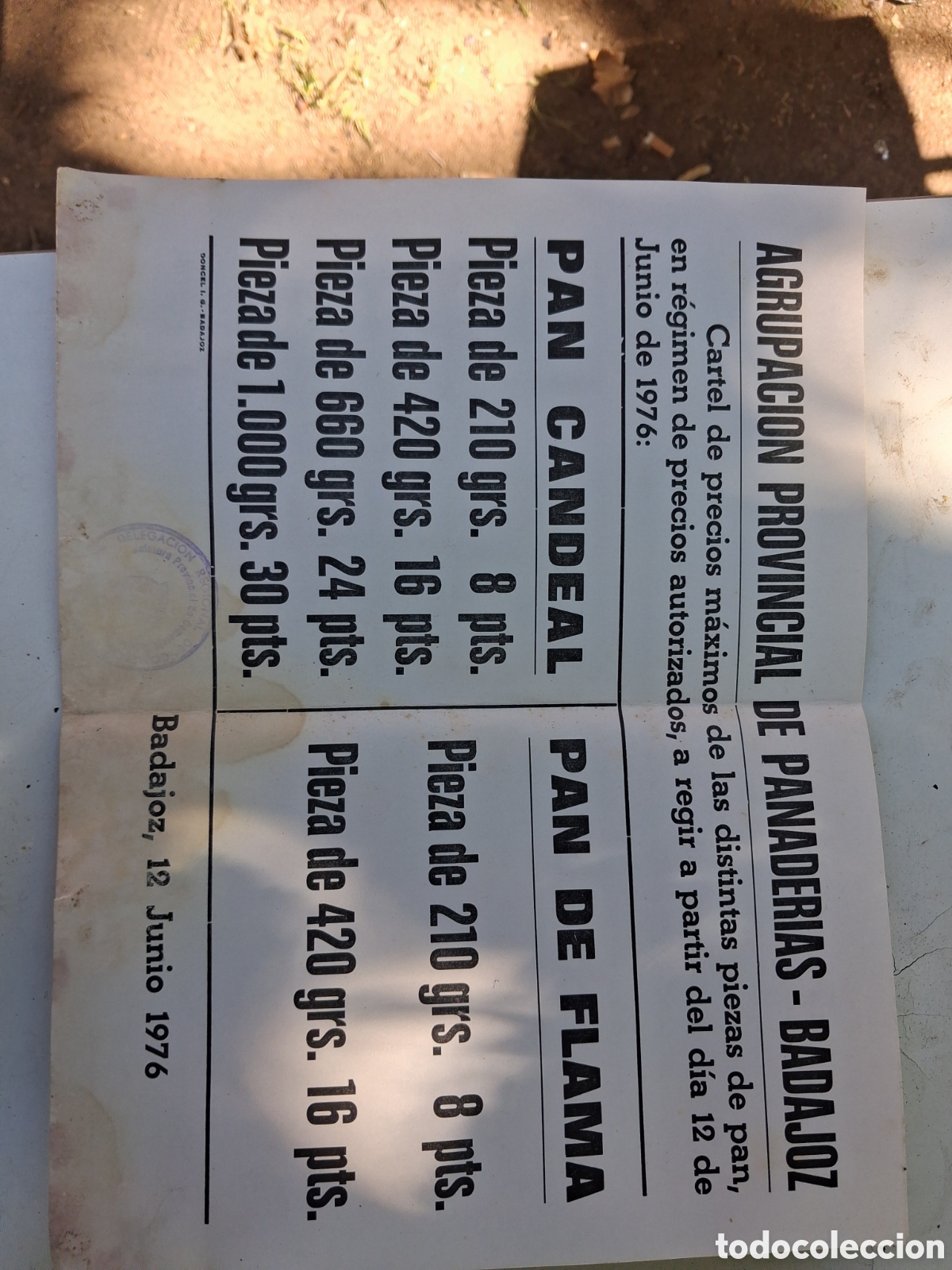 Coleccionismo de carteles: CARTEL PROVINCIAL DE PANADERIAS