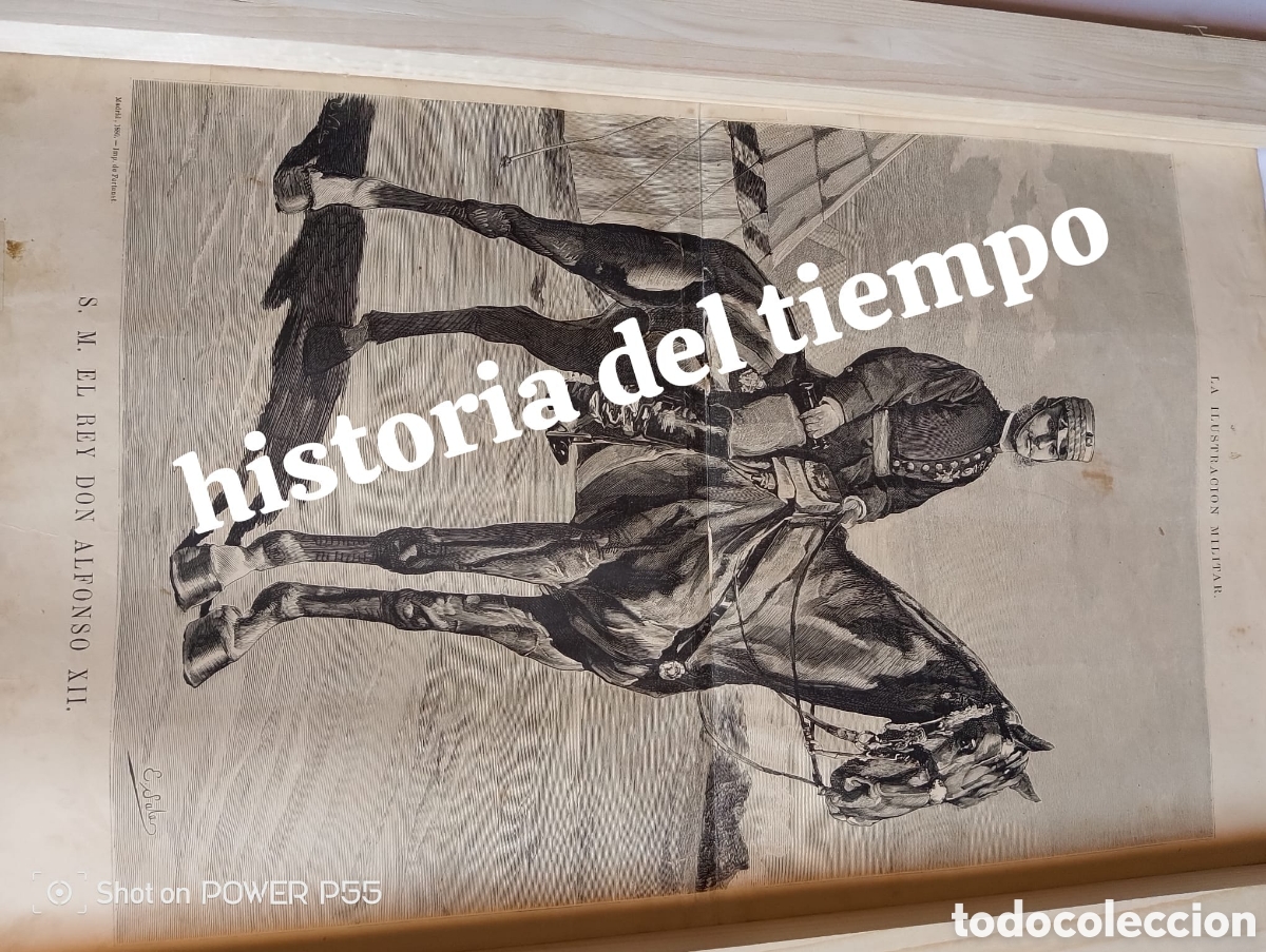 Coleccionismo de carteles: Alfonso xII militar a caballo - Foto 6