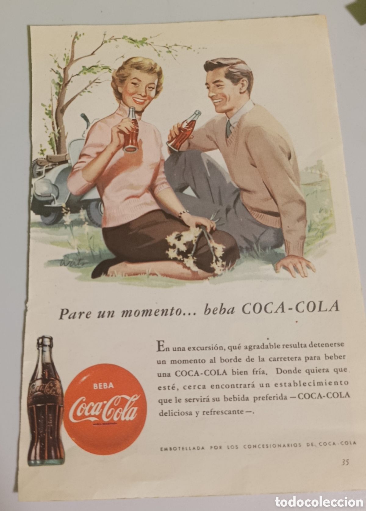 Collectionnisme d'affiches: ANUNCIO COCA COLA COCACOLA 1968