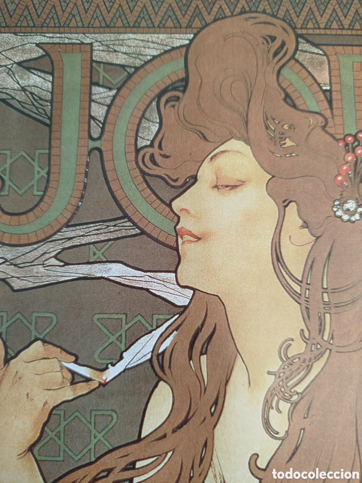 Coleccionismo de carteles: L&aacute;mina de Alphonse Mucha. - Foto 2