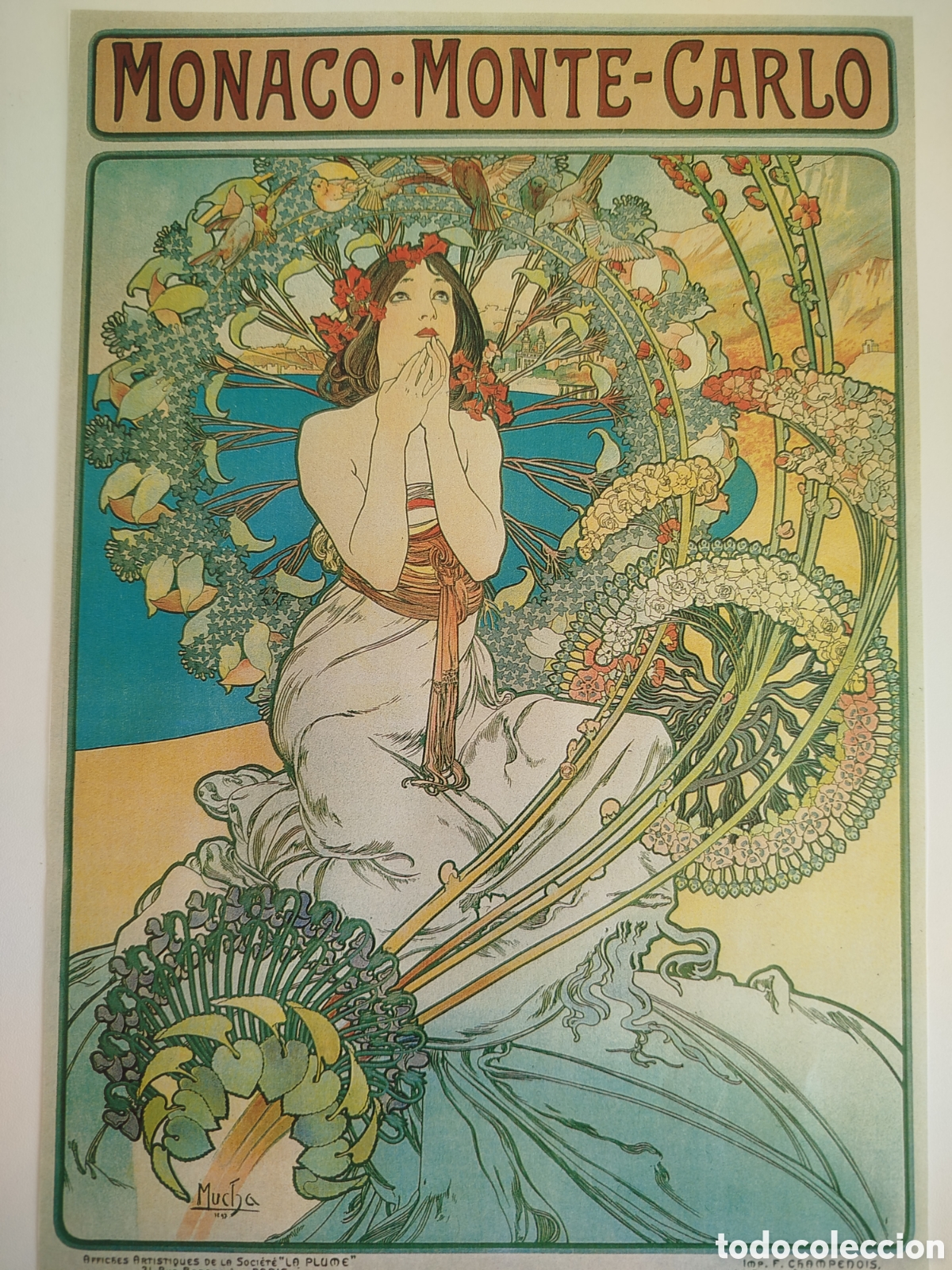 Sammeln von Plakaten: L&aacute;mina de Alphonse Mucha.