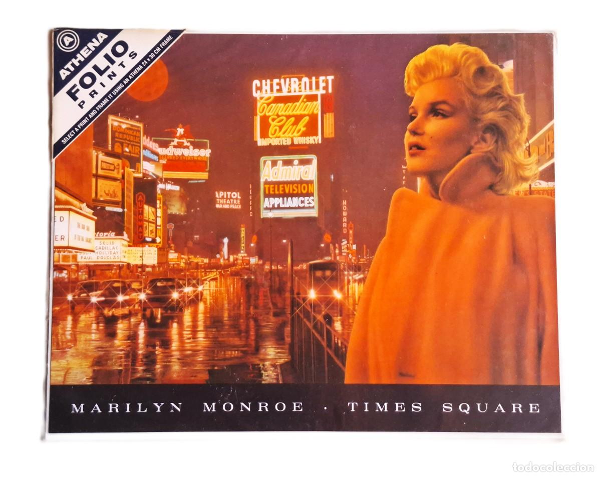 Poster collecting: POSTER VINTAGE MARILYN MONROE TIMES SQUARE NEW YORK - ATHENA FILIO PRINTS 24 X 30 CM.