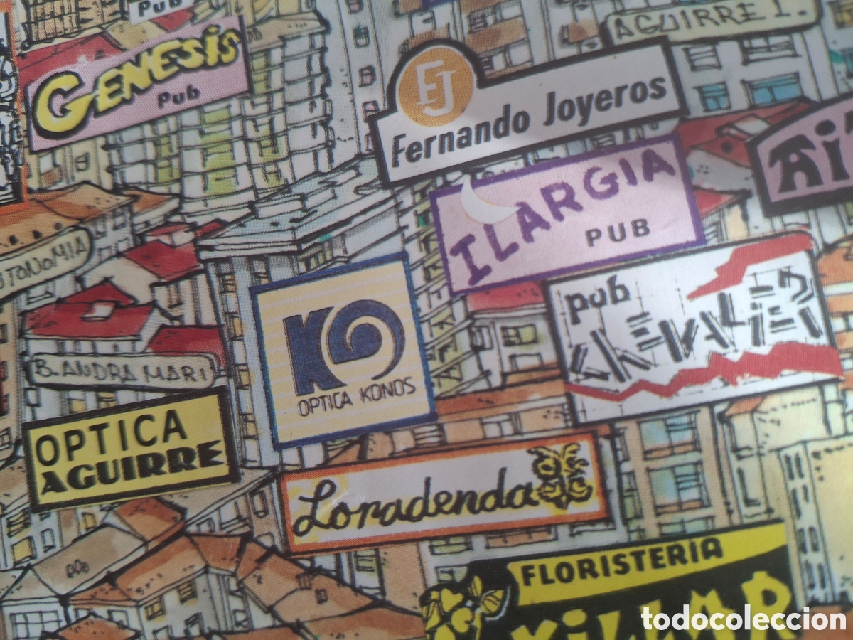 Coleccionismo de carteles: BASAURI. SIMP&Aacute;TICO Y ORIGINAL PLANO A&Ntilde;OS 80 - Foto 3