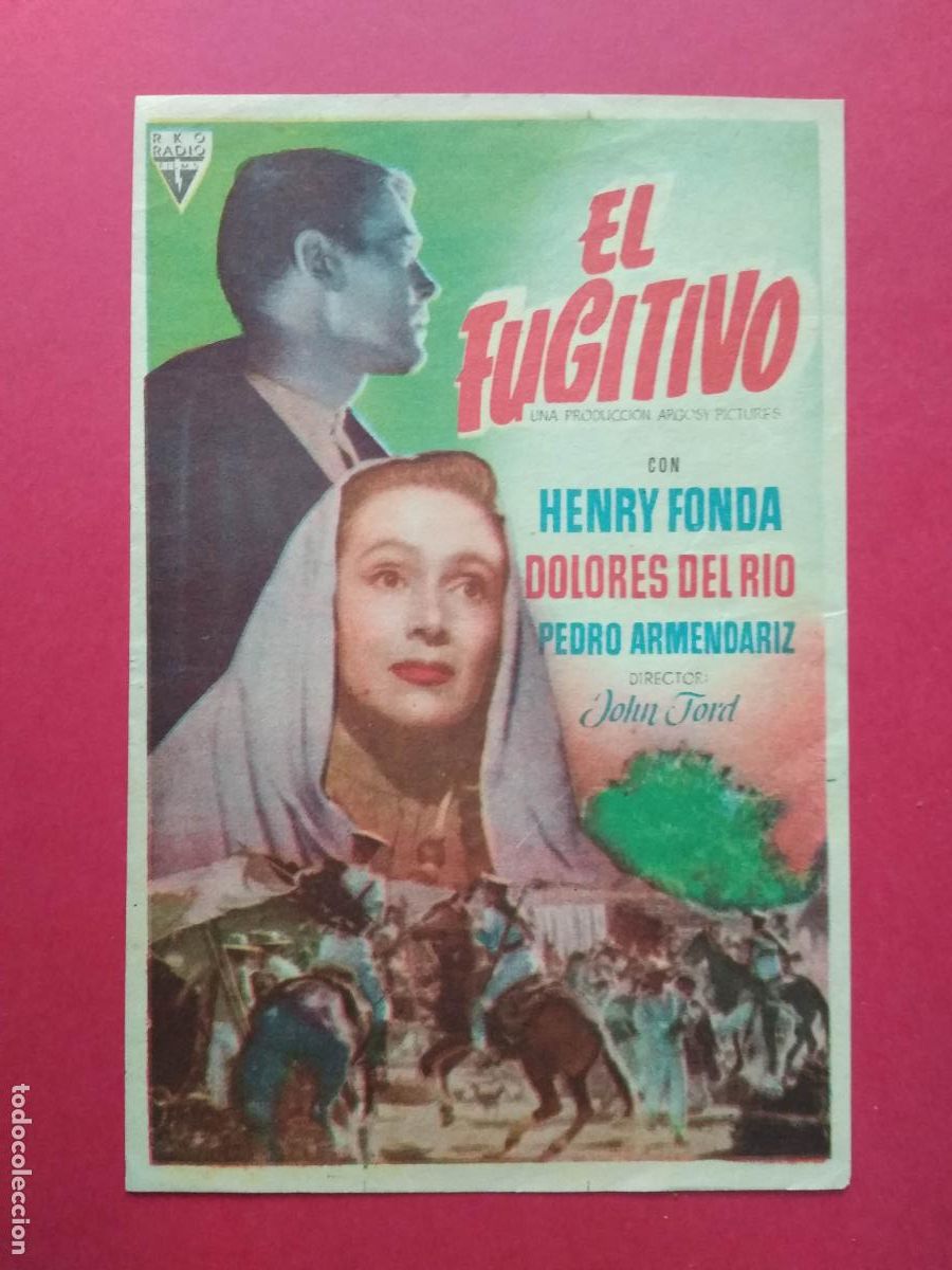 Coleccionismo de carteles: FOLLETO DE MANO PROGRAMA PROSPECTO DE CINE PELICULA , EL FUGITIVO