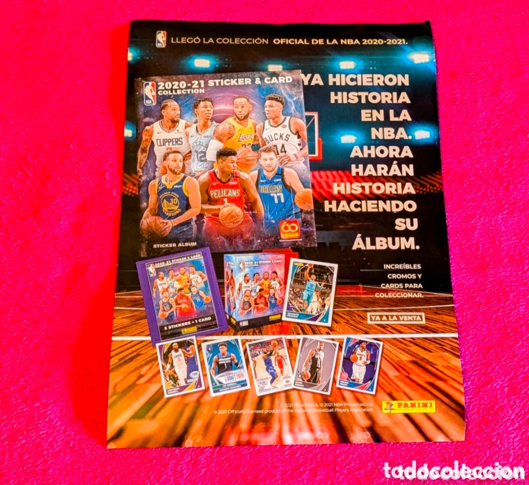 Coleccionismo de carteles: Poster cromos NBA. Basket. Panini. Stickers & Cards