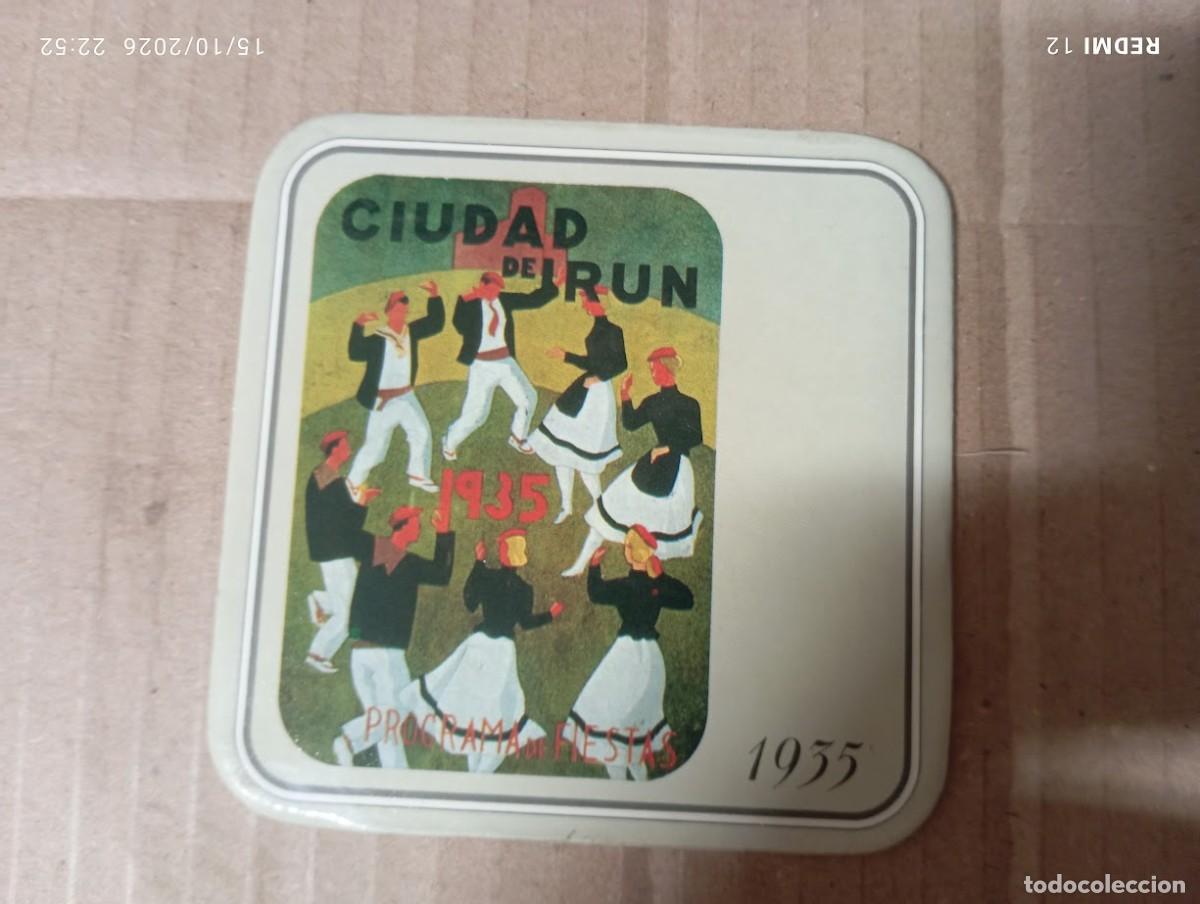 Colecionismo de cartazes: POSAVASOS FIESTAS DE IRUN 1935