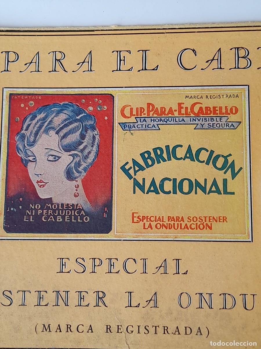 Coleccionismo de carteles: Cartel PELUQUERIA &rdquo;CLIPS PARA EL CABELLO&rdquo;