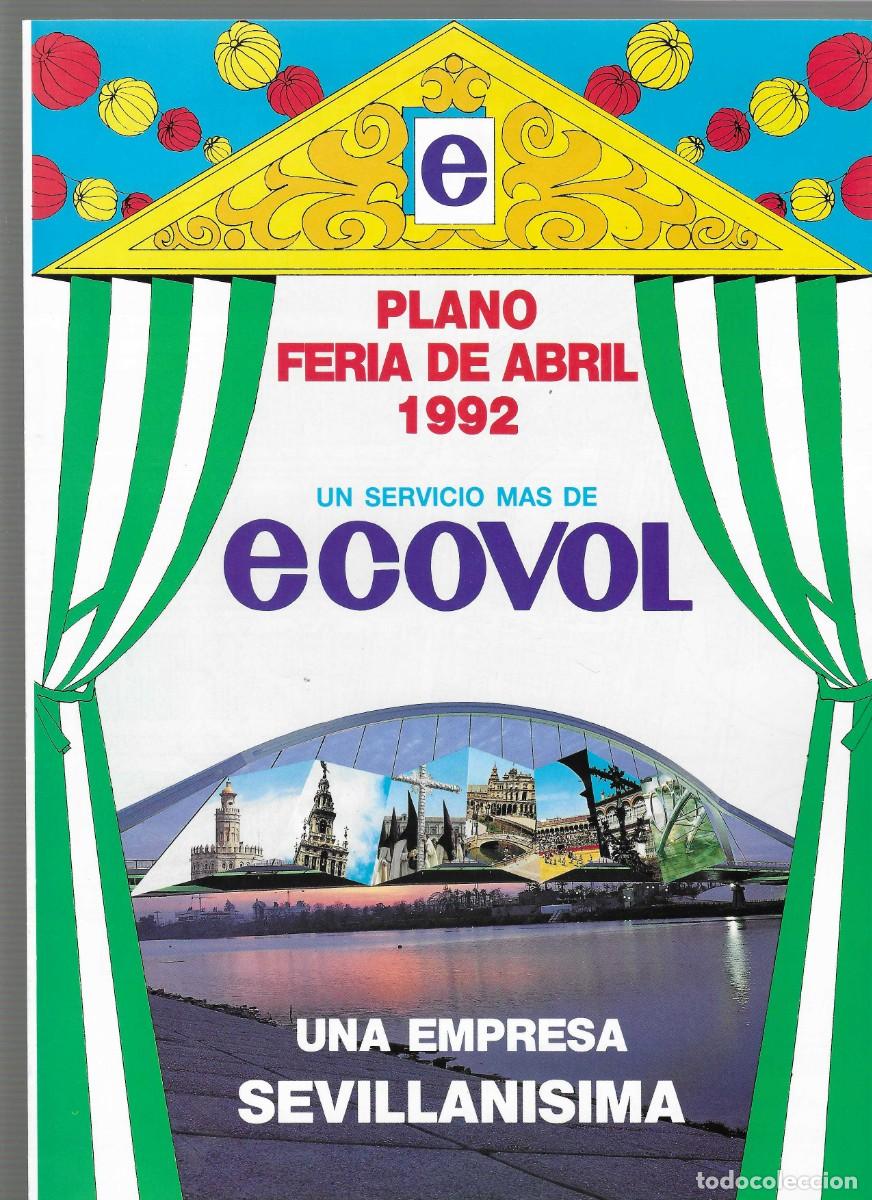 Coleccionismo de carteles: PLANO FERIA DE ABRIL 1992 SEVILLA