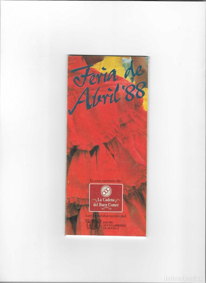 Coleccionismo de carteles: feria de abril 1988. casetas