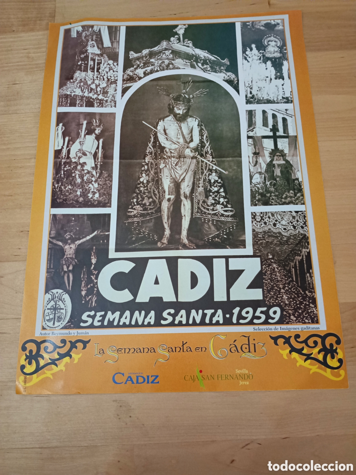 Coleccionismo de carteles: L&Aacute;MINA LA SEMANA SANTA EN C&Aacute;DIZ - C&Aacute;DIZ INFORMACI&Oacute;N Y CAJA SAN FERNANDO
