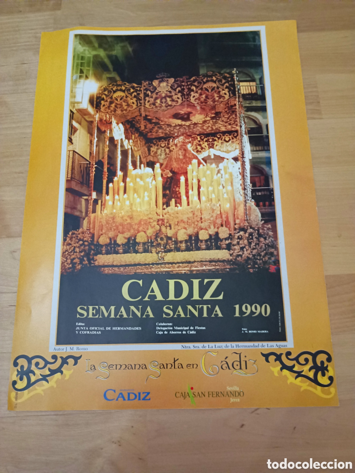 Coleccionismo de carteles: L&Aacute;MINA SEMANA SANTA EN C&Aacute;DIZ - C&Aacute;DIZ INFORMACI&Oacute;N Y CAJA SAN FERNANDO