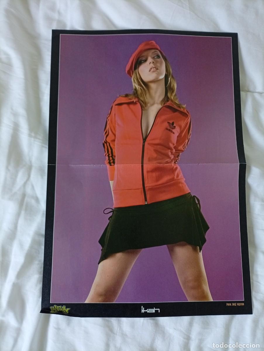 Coleccionismo de carteles: Poster de doble cara con im&aacute;genes de los artistas IKAH y R. Kelly. - Formato vertical.