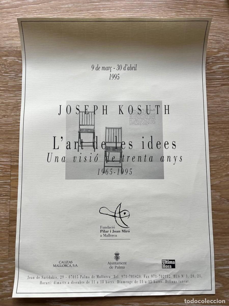 Coleccionismo de carteles: Cartel original Joseph Kosuth - L'art de les idees (1995) | Fundaci&oacute; Pilar i Joan Mir&oacute; Mallorca