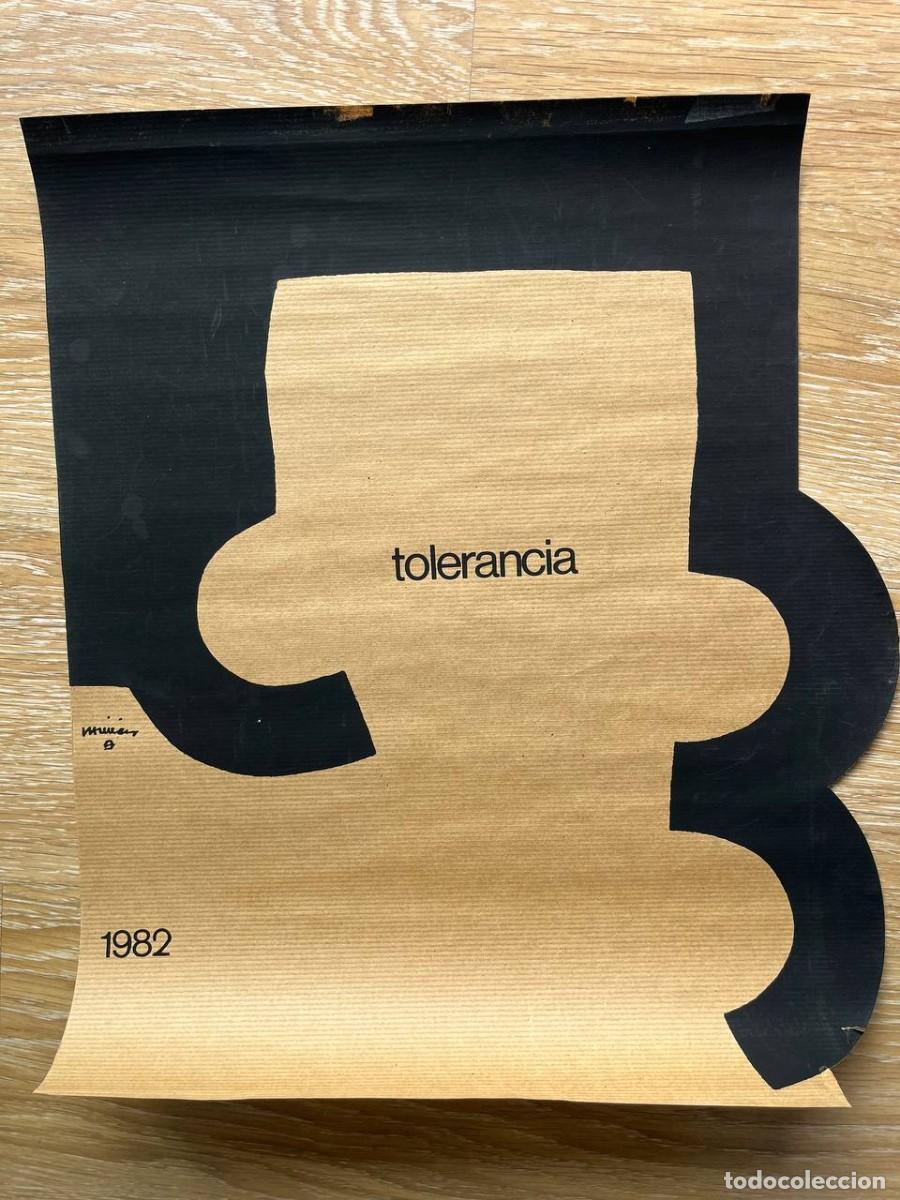 Coleccionismo de carteles: Cartel original Eduardo Chillida &ldquo;Tolerancia&rdquo; 1982