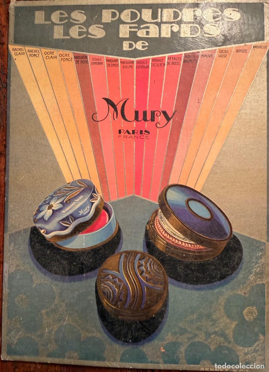 Coleccionismo de carteles: CARTEL PUBLICITARIO CARTON LES PUDRES, LES FARDS DE MURY, PARIS