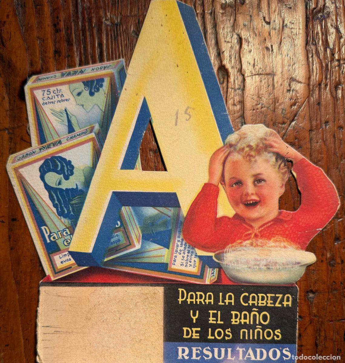 Coleccionismo de carteles: DISPLAY CARTON JABON NIEVA