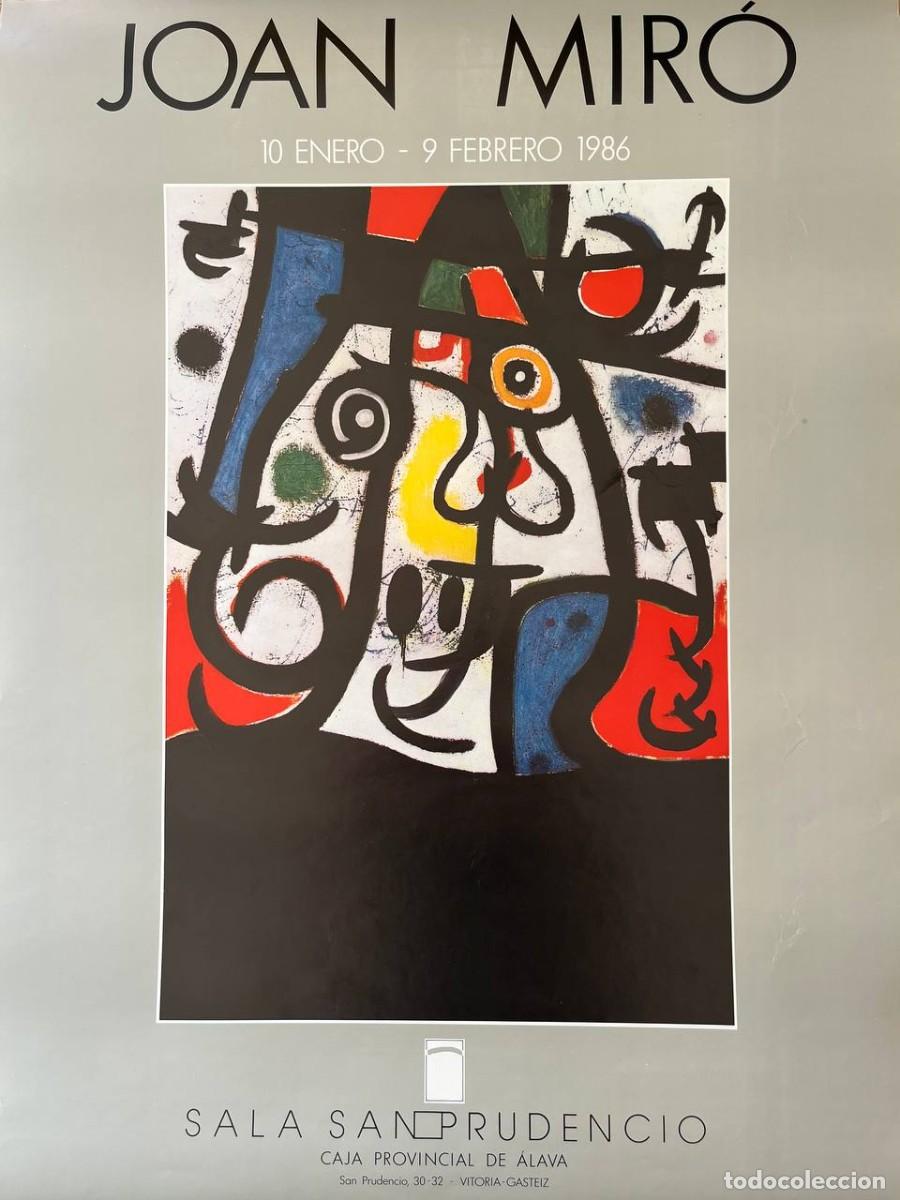 Coleccionismo de carteles: Joan Mir&oacute; &ndash; Cartel original Sala San Prudencio, 1986