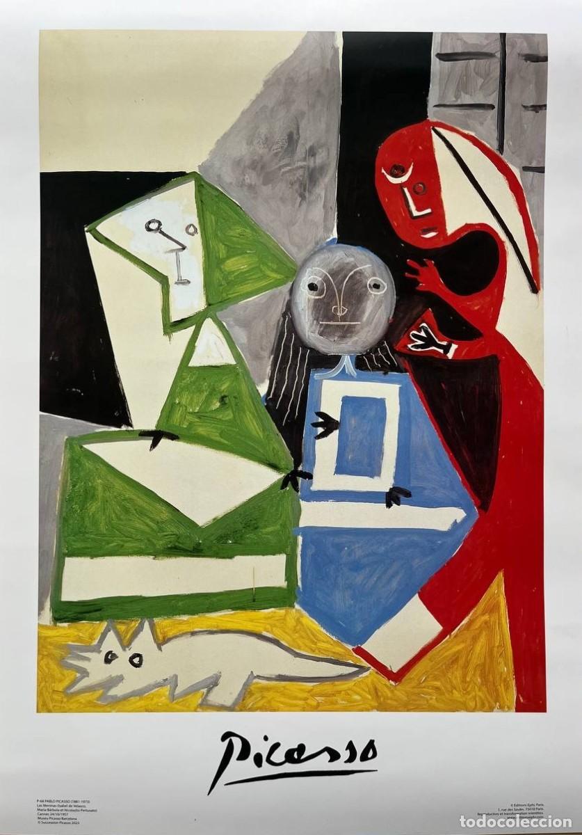 Coleccionismo de carteles: Pablo Picasso &ndash; Las Meninas (Isabel de Velasco, Mar&iacute;a B&aacute;rbola y Nicolasito Pertusato) Museo Picasso