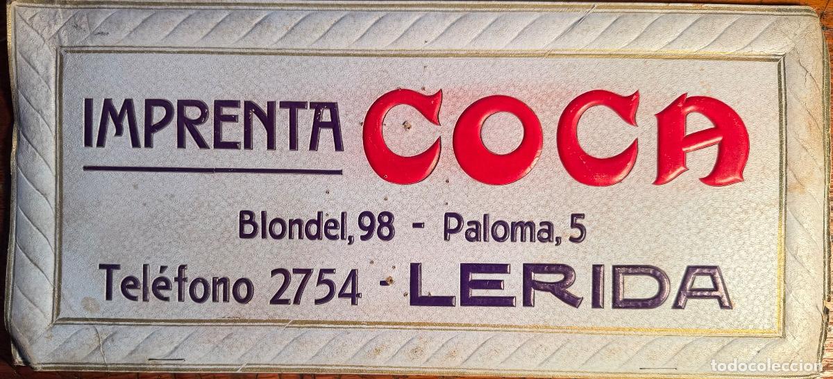 Coleccionismo de carteles: CARTEL CARTON TROQUELADO, IMPRENTA COCA, LERIDA.