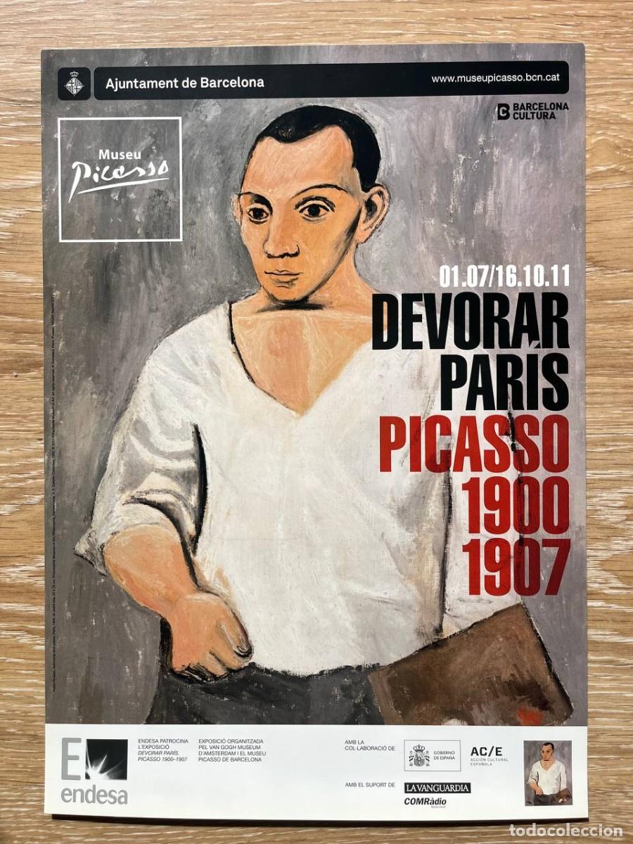 Coleccionismo de carteles: Cartel original exposici&oacute;n Devorar Par&iacute;s. Picasso 1900-1907 &ndash; Museu Picasso Barcelona