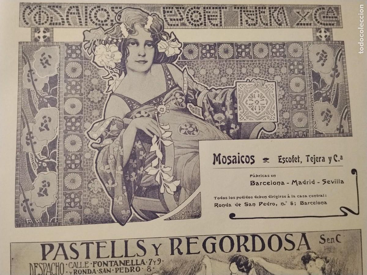 Coleccionismo de carteles: FABRICA CONSERVAS PESCADO J. BOFILL VIGO SARDINAS EN ACEITE MARCA LE GAUXO HOJA REVISTA A&Ntilde;O 1903