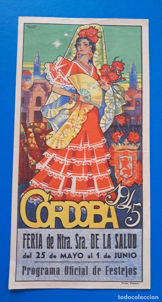 Coleccionismo de carteles: C&oacute;rdoba 1945 Programa Oficial de mano Gran Feria de Nuestra Se&ntilde;ora de la Salud.