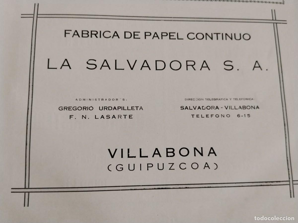 Coleccionismo de carteles: FABRICA CHAPAS MANUEL DE ACHA TABLEROS OKUME / VARADERO ANDRES ENEA LEZO HOJA A&Ntilde;O 1934