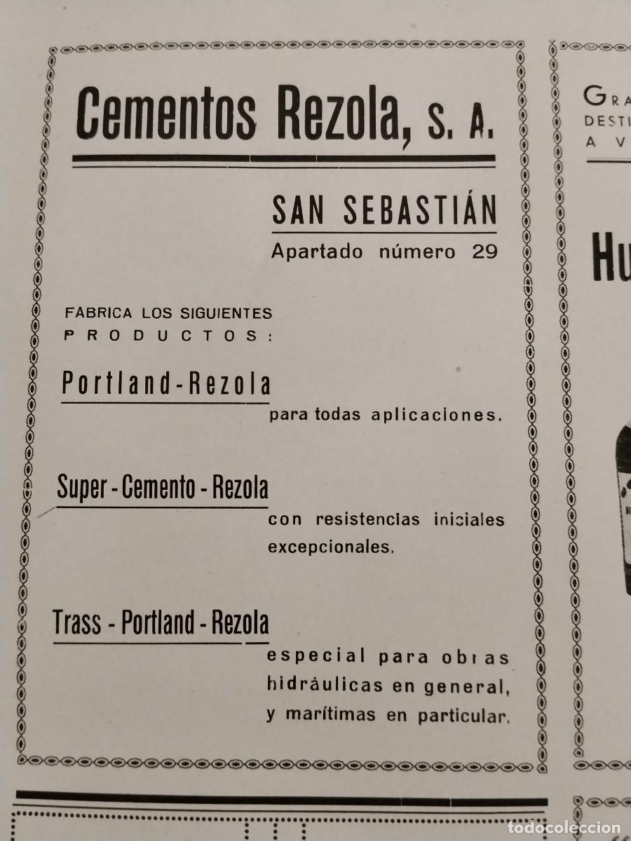 Coleccionismo de carteles: GRANDES DESTILERIAS A VAPOR HUERCANOS Y PEDRAGLIO ANTIGUA CASA HENRI GARNIER SAN SEBASTIAN 1934