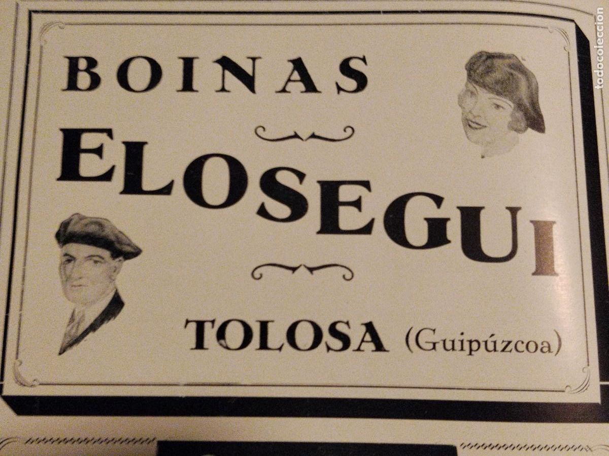 Coleccionismo de carteles: BOINAS ELOSEGUI TOLOSA / OLIBET LAS MEJORES GALLETAS HOJA A&Ntilde;O 1934