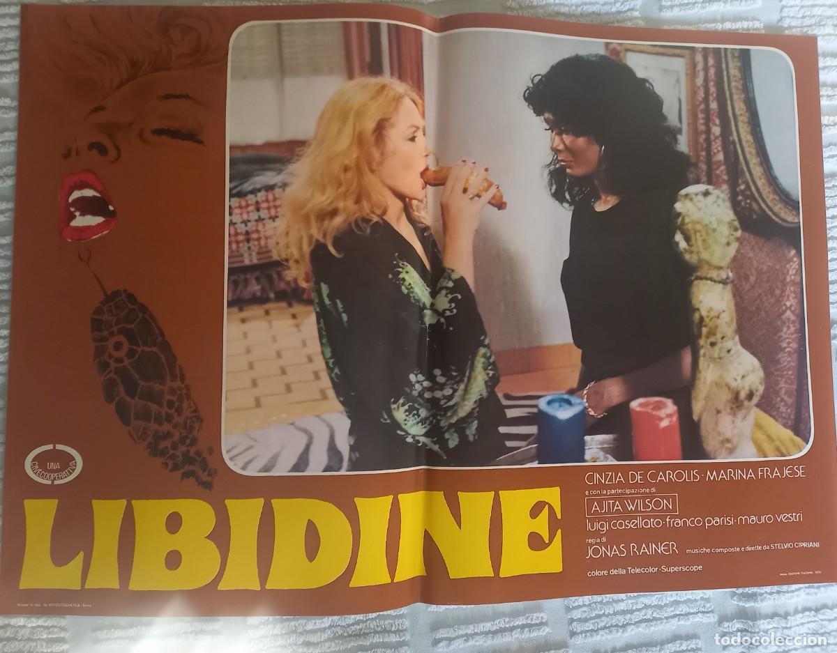 Coleccionismo de carteles: LIBIDINE 6 FOTOBUSTE cm.65X45,5 FILM DI J.REINER 1979-MARINA FRAJESE,AJITA WILSON,CINZIA DE CAROLLIS