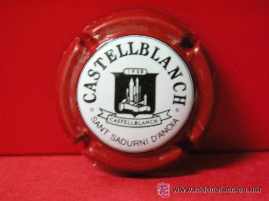 Coleccionismo de cava: BONITA CHAPA DE CAVA. Castellblanch en rojo