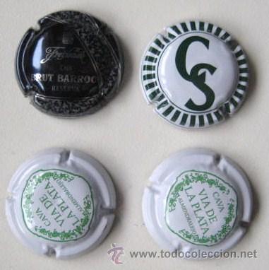 Coleccionismo de cava: CUATRO CHAPAS DE CAVA. ENVIO GRATIS&iexcl;&iexcl;&iexcl;