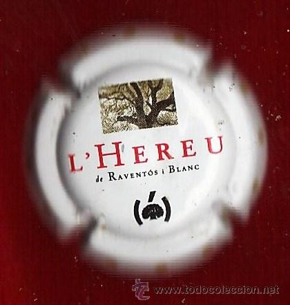 Coleccionismo de cava: chapa placa cava.- l'hereu.- reventos i blanc.- ch- 208