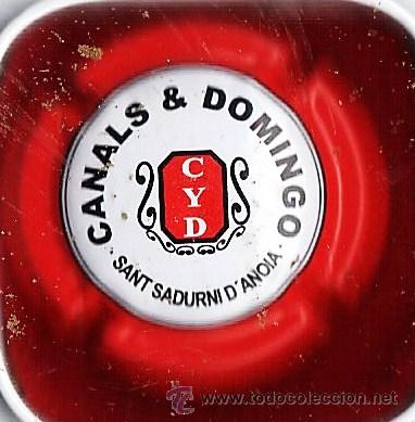 Coleccionismo de cava: chapa placa cava - canals y domingo - sant sadurni d'anoia - ch- 215