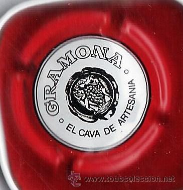 Coleccionismo de cava: chapa placa cava.- gramona.- el cava de artesania.- roja .- ch- 237