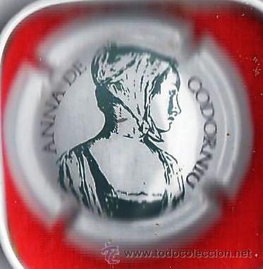 Coleccionismo de cava: chapa placa cava.- codorniu.- anna de codorniu.- interior oro .- ch- 259