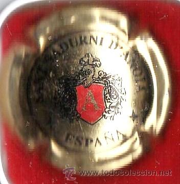 Coleccionismo de cava: chapa placa cava.- a .- sant sadurni d'anoia .- interior plata.- ch- 266