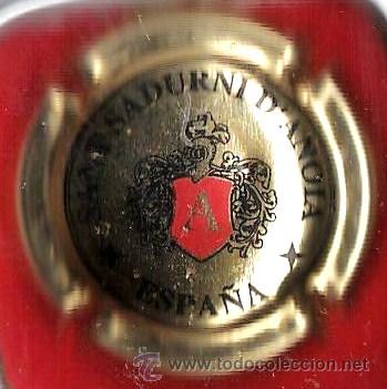 Coleccionismo de cava: chapa placa cava.- a .- sant sadurni d'anoia .- interior oro.- ch- 267
