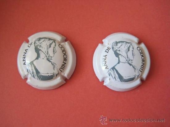 Coleccionismo de cava: ANNA DE CODORNIU.  2 CHAPAS DE CAVA... ENVIO  GRATIS&iexcl;&iexcl;&iexcl;