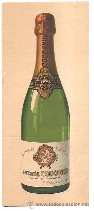 Coleccionismo de cava: CAVA - SECANTE RAVENT&Oacute;S CODORNIU SECO - Foto 1