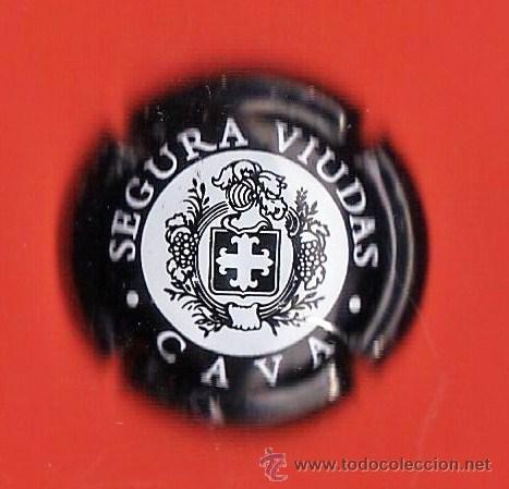 Coleccionismo de cava: chapa / placa cava - segura viudas - negra - ch 221