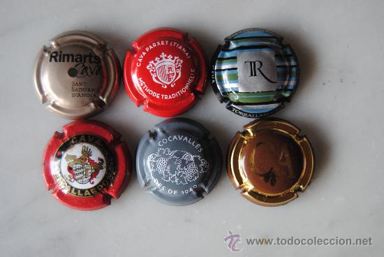 Coleccionismo de cava: lote 6 placas cava .L2 - Foto 1