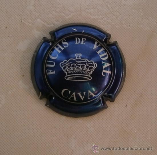 Coleccionismo de cava: PLACA DE CAVA FUCHS DE VIDAL. CHAPA - Foto 1
