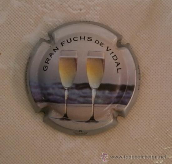 Coleccionismo de cava: PLACA DE CAVA FUCHS DE VIDAL. CHAPA - Foto 1
