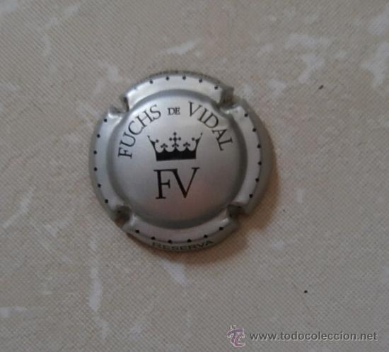 Coleccionismo de cava: PLACA DE CAVA FUCHS DE VIDAL. CHAPA - Foto 1