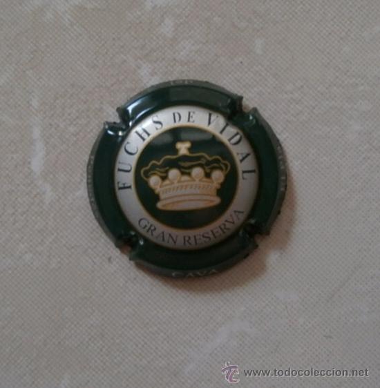 Coleccionismo de cava: PLACA DE CAVA FUCHS DE VIDAL. CHAPA - Foto 1