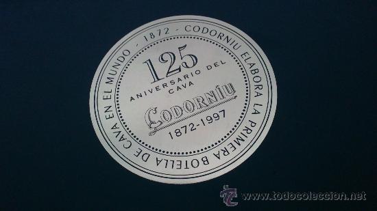 Coleccionismo de cava: ELEGANTE LIBRO, 125 ANIVERSARIO DEL CAVA CODORNIU, 1872-1997