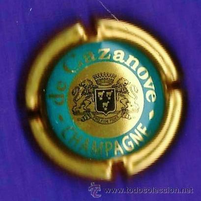 Coleccionismo de cava: placa / chapa cava - champagne de cazanove - francia